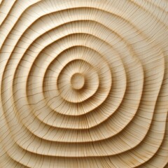 Obraz premium Smooth birch wood surface with natural rings, abstract composition for modern interiors, focusing on a Scandinavian style vibe