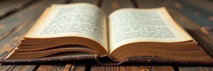 Close-up of antique book pages, distressed edges , scan, overlay