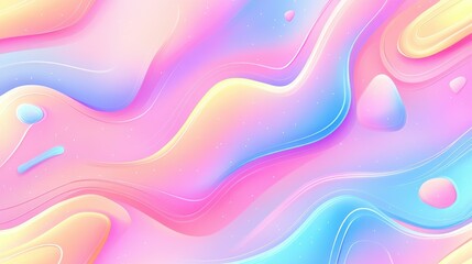 Obraz premium Discover a set of cute idol lover posters featuring a pastel gradient and trendy 3D geometric shapes, perfect for social media