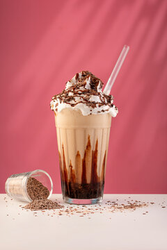 Gourmet Milkshake cup on artistic backgroun