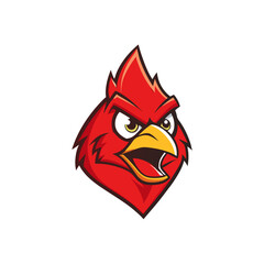 Cardinal Bird Vector Illustration – Cartoon, Clipart & Line Art Design on White Background,  Cardinal bird vector illustration in cartoon, clipart, and line art styles on a white background.