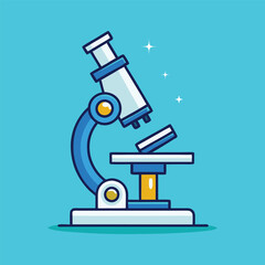 Microscope Vector Icon Illustration Science Icon