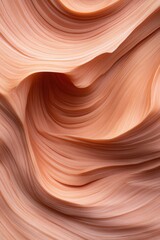 Abstract close-up of textured sandstone rock formation with smooth flowing curves and layered erosion patterns, showcasing natural geological beauty, sedimentary layers, and erosion concept