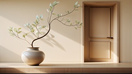 vase with flowers on the table