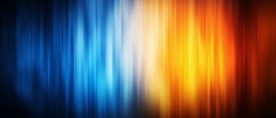 Abstract Blue Orange Vertical Light Stripes Background