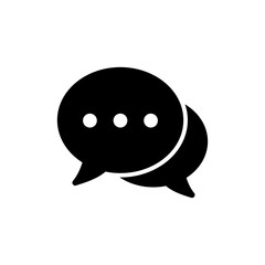 Chat icon vector illustration. speech bubble sign and symbol. comment icon. message