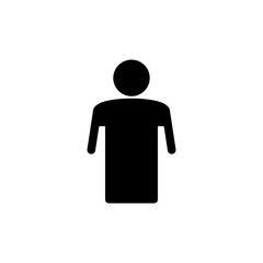 Man icon vector illustration. male sign and symbol. human symbol