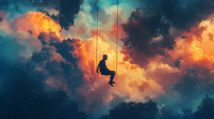 Symbolic portrayal of astrological themes showcasing mystical patterns zodiac symbols. Astral Projection Themes. Illustration