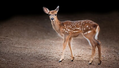 Obraz premium Delicate Stag in the Enchanted Forest A Captivating Wildlife Moment with Translucent Backdrop and Mystical Atmosphere, Perfect for Digital Art, Home Decor, or Design Inspiration.