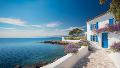 Obraz premium Hübsches Haus am Meer