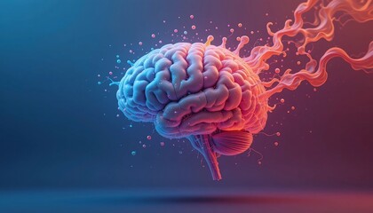 Abstract Human Brain Concept Neurological Connections Creativity