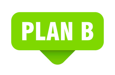 plan b sticker. plan b sign on transparent background
