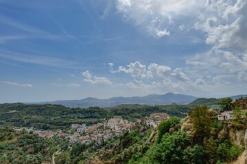 Obraz premium The town of Tursi in Basilicata, Italy.