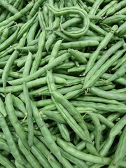 lots of beans in the supermarket