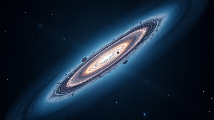 Obraz premium Spiral Galaxy in Deep Space background