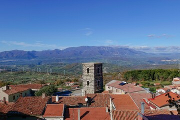 The town of Postiglione in Campania, Italy.