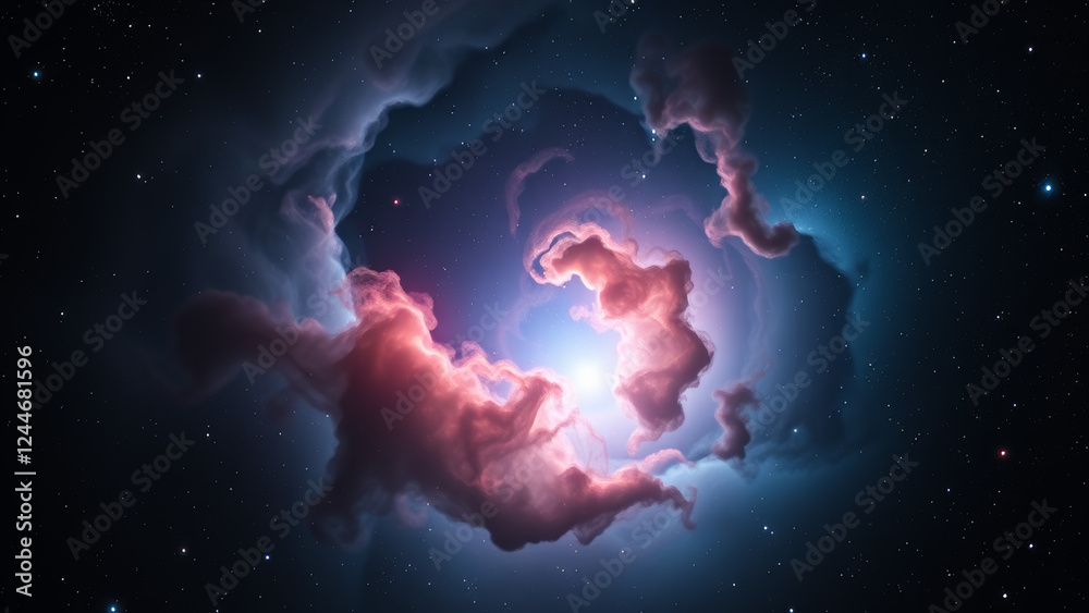 Canvas Prints cosmic nebula: a glowing tapestry of the universe background