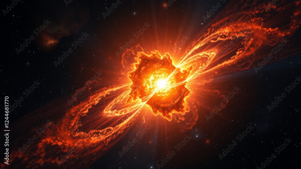 Canvas Prints stunning cosmic explosion in deep space background