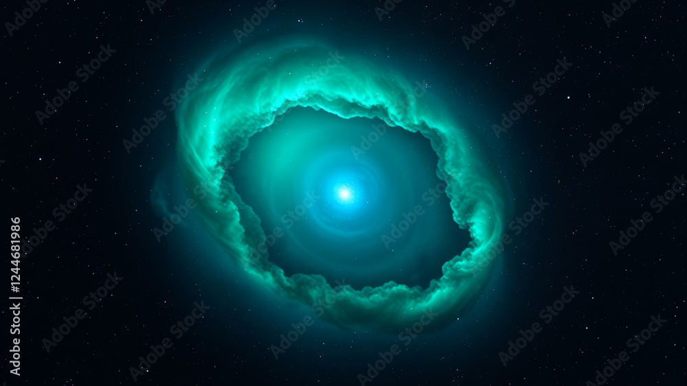 Canvas Prints stunning nebula in deep space background