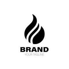Fire Logo. Fire Logo Design. Fire Logo Brand. Fire Logo Vector Design Isolated on White Background