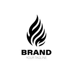 Fire Logo. Fire Logo Design. Fire Logo Brand. Fire Logo Vector Design Isolated on White Background