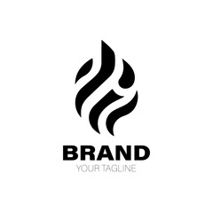 Obraz premium Fire Logo. Fire Logo Design. Fire Logo Brand. Fire Logo Vector Design Isolated on White Background