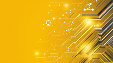 Abstract  of a glowing blue digital circuit board, showcasing intricate connections and technological design on a black background.