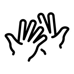 glove line icon