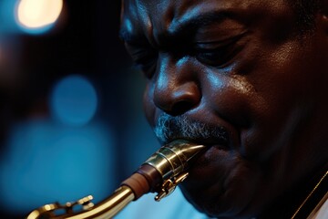Blues Saxophonist: A Night of Soulful Music.