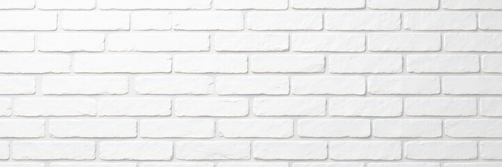 Obraz premium Clean white brick wall texture, perfect backdrop , minimal, simple, stone