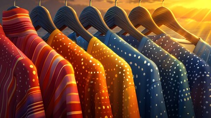Obraz premium Chic boutique with clothes.