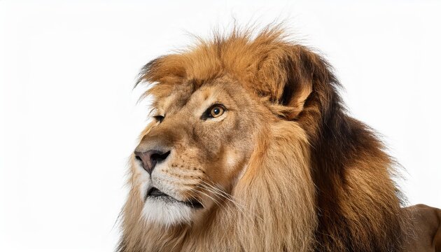 AweInspiring Encounter A Regal PNG Lion Amidst the African Wilderness, Captured in Stunning Detail by rawpixel on at
