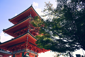 京都府清水寺の風景
