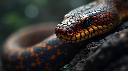 Fototapeta premium close up of a python snake