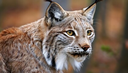 Striking Portrait of a Canadian Lynx, Lynx canadensis, Captured in Snowy Wilderness at Dusk, Emphasizing Majestic Beauty and Power with Frosty Breath Condensing in the Chilly Air.