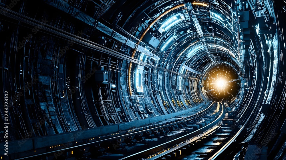 Poster exploring the depths of a highly classified and advanced teleportation experiment showcased through 