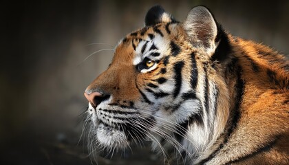 Striking Portrait of a Majestic Tiger Amidst the Lush Jungle Undergrowth, Showcasing Vivid Eyes and Fur Textures in the Wild