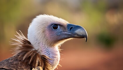 Intense Portrait of a Whitebacked Vulture in the African Wilderness, Captured from Scavengers Hide at Zimanga Private Game Reserve