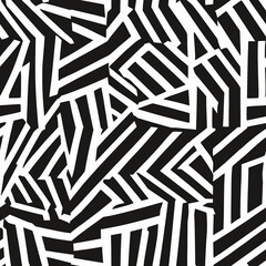 seamless pattern. Modern stylish abstract texture. Repeating geometric shapes from striped elements