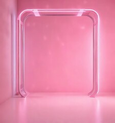 Pastel pink gradient background with futuristic neon lights, gradient, futuristic