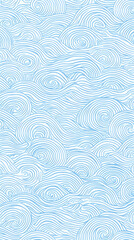 Calming Blue Tones Wave Design for Peaceful Aesthetics