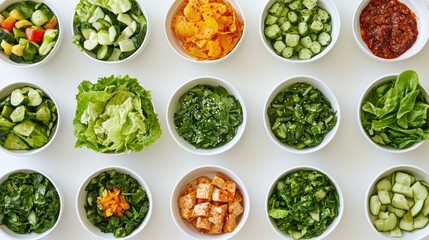 A spread of Korean ssambap with fresh lettuce, grilled meat, and assorted side dishes.