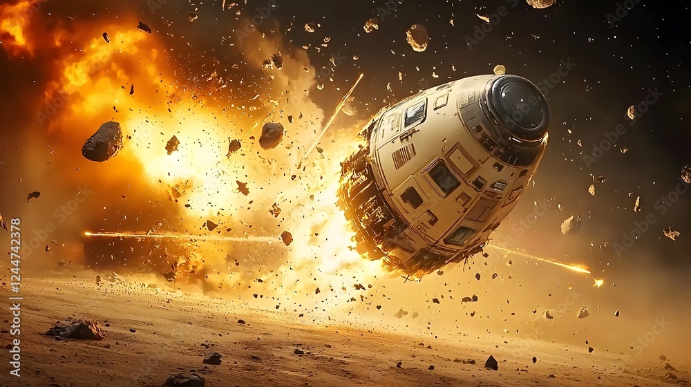 Poster a spectacular and intense cosmic battlefield where multiple alien species engage in a fierce battle 