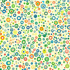 Retro seamless pattern - colorful nostalgic background design