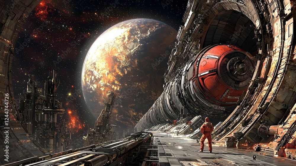 Poster massive stasis chamber filled with dormant extraterrestrial lifeforms in deep suspended animation aw