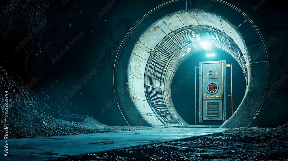 Poster Mysterious Alien Control Panel Discovered in Lunar Cave Awaiting Activation   An ancient technological found deep within a cave on the Moon