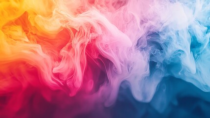 Colorful abstract motion blur background in pink, orange, and blue.