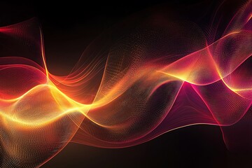 Obraz premium Digital technology abstract light streaks background design, symbolizing data transfer and energy flow