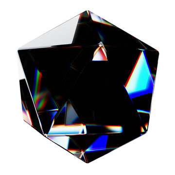 Y2K Ico Sphere 3D Glass Dispersion