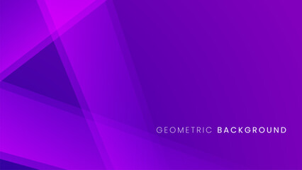 Obraz premium Abstract geometric purple background with dynamic shapes and overlapping rectangle. Vector background